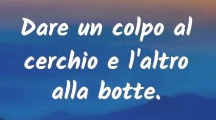 A voi la scelta ...